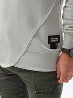 Men's hooded sweatshirt B1187 - light grey