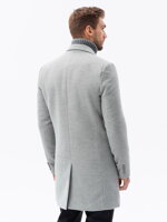 Men's mid-season coat - grey C536