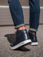Men's ankle shoes T328 - navy