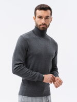 Men's sweater E179 - grey melange