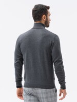 Men's sweater E179 - grey melange