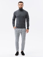 Men's sweater E179 - grey melange