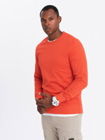 Men's plain sweatshirt B978 - dark red