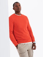 Men's plain sweatshirt B978 - dark red
