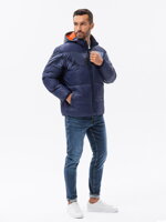 Men's winter jacket - V1 dark blue C546