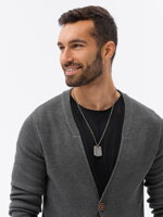 Men's sweater E193 - dark grey