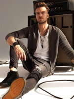 Men's sweater E193 - dark grey