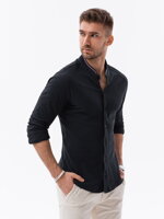 Men's shirt with long sleeves K542 - black