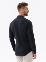 Men's shirt with long sleeves K542 - black