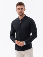 Men's shirt with long sleeves K542 - black