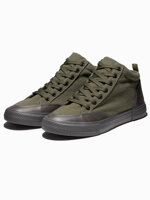 Men's casual sneakers - olive T377
