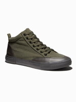 Men's casual sneakers - olive T377