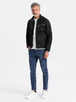 Men's mid-season jacket - black C605
