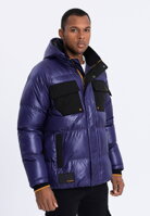 Men's mid-season quilted jacket C457 - violet