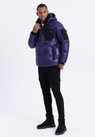 Men's mid-season quilted jacket C457 - violet