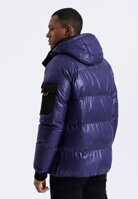 Men's mid-season quilted jacket C457 - violet