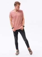Men's plain t-shirt S1369 - coral