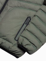Men's mid-season quilted jacket C356 - khaki