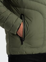 Men's mid-season quilted jacket C356 - khaki