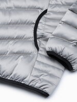 Men's mid-season quilted jacket C368 - grey