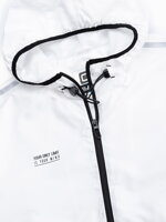 Men's sports jacket with ombre effect - white and black V4 OM-JANP-0104