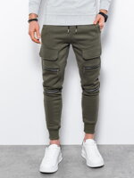 Pánske tepláky Ombre  P901 - khaki