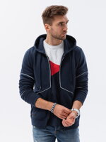 Men's zip-up sweatshirt - navy V3 B1421