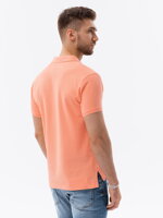Men's plain polo shirt S1374 - peach