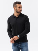 Men's plain longsleeve L132 - black