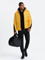 Men's winter jacket C503 - yellow