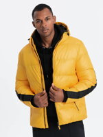 Men's winter jacket C503 - yellow