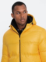 Men's winter jacket C503 - yellow