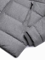Men's winter jacket - grey melange C552
