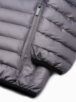 Men's mid-season quilted jacket C319 - black/grey