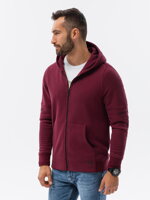 Men's zip-up sweatshirt - V5 dark red B1423