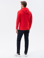 Men's zip-up sweatshirt B977 - grey melange V