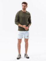 Men's plain sweatshirt B978 - olive