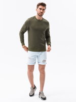 Men's plain sweatshirt B978 - olive
