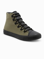 Men's casual sneakers - olive T378