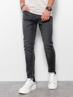 Men's denim pants SKINNY FIT - graphite V3 OM-PADP-0101