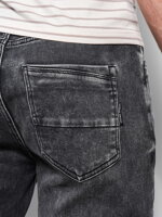 Men's denim pants SKINNY FIT - graphite V3 OM-PADP-0101