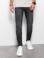 Men's denim pants SKINNY FIT - graphite V3 OM-PADP-0101