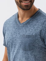 Men's plain t-shirt S1388 - navy