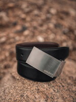 Men's sackcloth belt - brown-black A646
