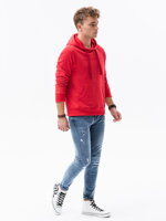 Men's printed hoodie B1351 - red