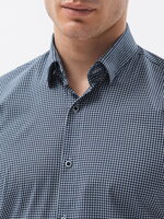Men's shirt with long sleeves REGULAR FIT - navy K614