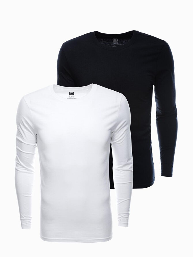 Men's plain longsleeve - mix 2-pack V8 Z43