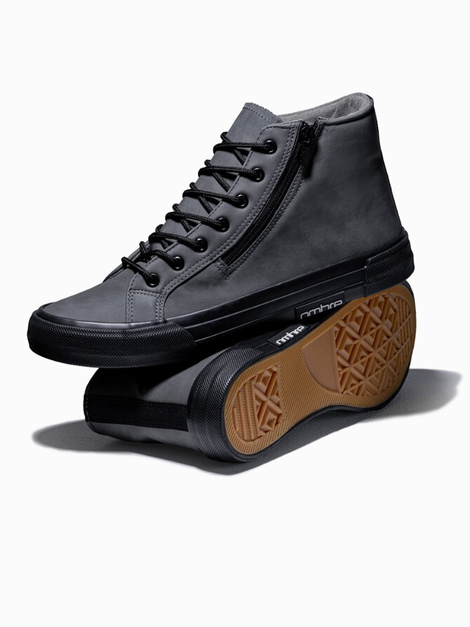 Men's ankle shoes T352 - dark grey