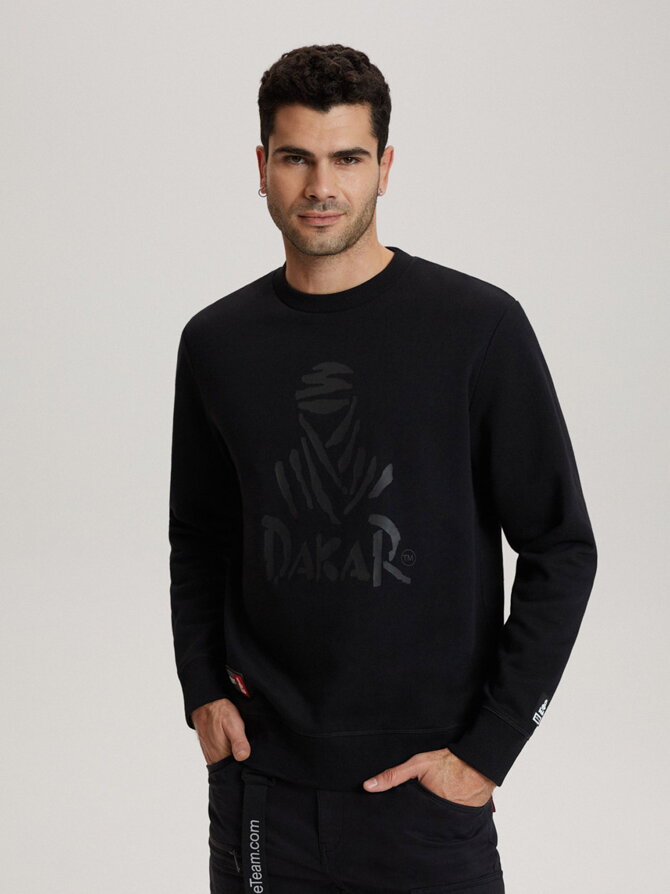 Men's sweatshirt DKR CREW 04 B1563 - black