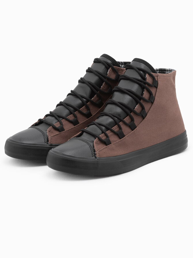 Men's casual sneakers - brown T378